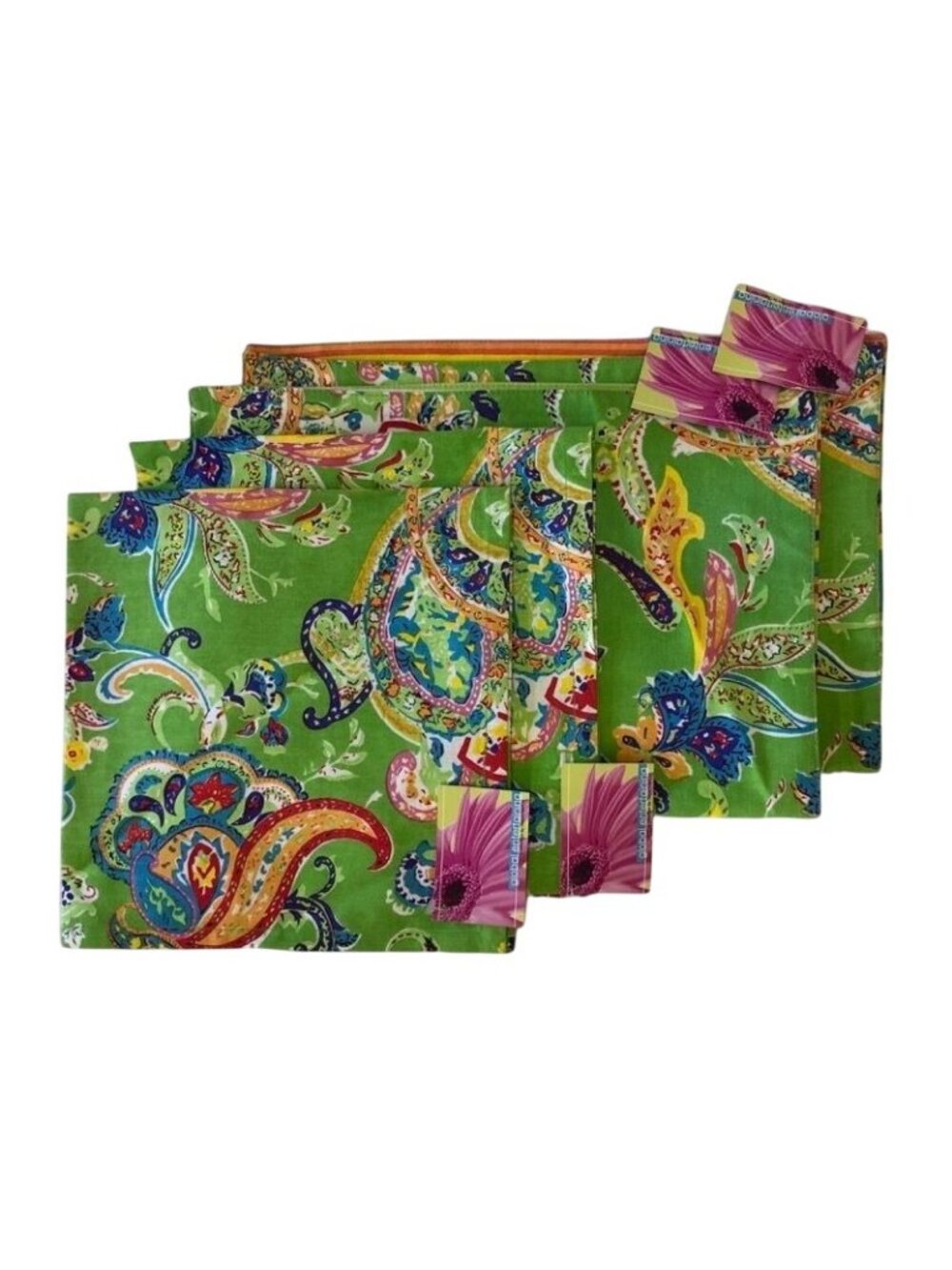 Department 56 Global Entertaining 2 Placemats 2 Napkins 11841 11839 Paisley